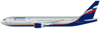 B767-300 Aeroflot silk-printed