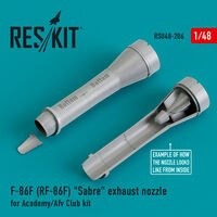 F-86F (RF-86F) "Sabre" Exhaust Nozzles For Academy/Afv Club Kit - Image 1