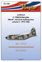Lockheed C-130 E/H Hercules, RNoAF - Stencils & walkway lines, Scheme 2 (1973-1985) - Image 1