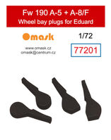 Focke-Wulf Fw-190 A-5 / A-8 / F Wheel Bay Plugs (for Eduard kits)