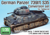 German Panzer 739(f) S35 Conversion set (for Tamiya 1/35)