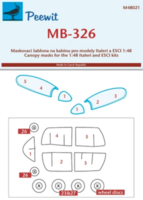 Canopy mask for  MB-326 Italeri