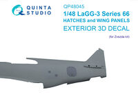 LaGG-3 Series 66 - Hatches and Wing Covers (for Zvezda kits) - Image 1