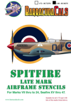 Spitfire Later Marks Airframe Stencils - Image 1