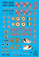 MiG-21 Bis - Dry-Water Decal Sheet - Image 1