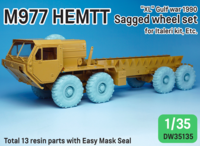 US M977 HEMTT Truck Mich.XL 1990 Sagged Wheel set - Image 1