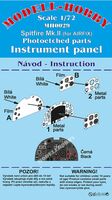 Supermarine Spitfire Mk.IIa Photoetched parts instrument panel for Airfix ex Modell-Hobby - Image 1