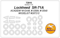 Lockheed  SR-71A (ACADEMY/ MODELIST) + wheels masks