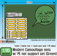 Modern Camouflage Net  w/net support set(1) -Green - Image 1