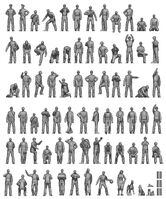 Modern Commercial Ship Crew And Dock Workers