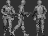 advancing paratrooper