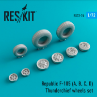 Republic F-105 (A, B, C, D) Thunderchief wheels set