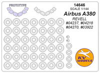 Аirbus 380 + Аirbus 380 (prototype mask) - (REVELL) + wheels masks