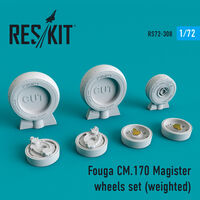 Fouga CM.170 Magister wheels set weighted - Image 1