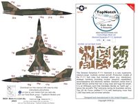 General Dynamics F-111 D/F Aardvark - Camouflage Pattern Paint Masks (for Hasegawa and Hobby 2000 kits) - Image 1