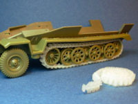 3D printed fully workable tracks for Sd.Kfz.251/Sd.Kfz.11 cast type (AFV, Dragon) - Image 1