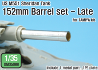 US M551 Sheridan 152mm Barrel set- Late (for 1/35 Tamiya kit)