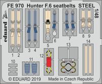 Hunter F.6 seatbelts STEEL  AIRFIX - Image 1