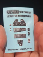 Curtiss P-40 E Warhawk 3D Full colour Instrument Panel (forGreat Wall Hobby, Hasegawa, Revell, Tamiya kits) - Image 1