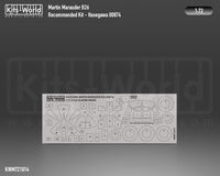 Martin B-26 B/C Marauder wheels and canopy frame paint mask (outside only) (for Hasegawa and Hobby 2000 kits) - Image 1