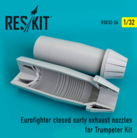 Eurofighter closed early type exhaust nozzles  for  Trumpeter Kit - Image 1