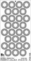 StuG III Ausf wheel rings Tamiya