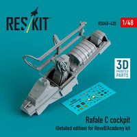 Rafale C Cockpit (Detailed Edition) For Revell/Academy Kit (3D Printed) - Image 1