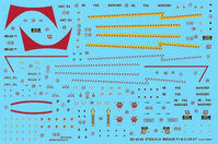 Stencils and markings Dassault Mirage F.1 B / C / CR / CT