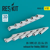 Bf-109E (E1, E3, E4, E7) exhaust for Hobby 2000 kit