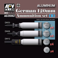 Modern German 120mm Tank Ammunition Set B (aluminium) - Image 1