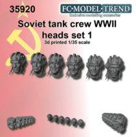 Soviet tank crew heads, set 1 - Image 1