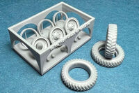Wheels For Sd.Kfz.11/251 Early Gelande For Tamiya Kits - Image 1