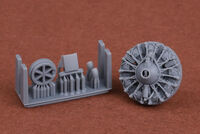 SBD-5 Dauntless Engine And Oil Cooler With Exhaust Set (For Hasegawa/Hobby2000 Kits) - Image 1