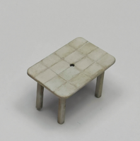 resin rectangular table - Image 1