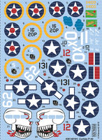 Curtiss P-40 E/F/N Decal Sheet