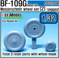 Bf109G-6 Wheel set 2 (for Revell, ETC 1/32)