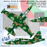 Bulgarian Digital Su-25K/Su-25UBK Camouflage And Insignia Paint Mask Set - Image 1