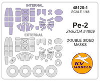 Pe-2  (ZVEZDA) - (double sided) + wheels masks - Image 1