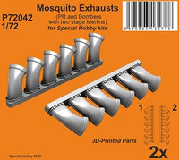 de Havilland Mosquito - Exhausts (for Special Hobby Kits)