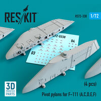 Pivot pylons for F-111 (A,C,D,E,F) (4 pcs) (1/72)