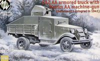 Soviet truck GAZ AA with Maxim Anti-aircraft machine-gun