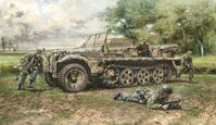 Sd.Kfz. 10 Demag D7 with German Paratroops