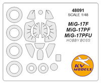 MiG-17F / PF / PFU  (HOBBY BOSS) + wheels masks