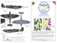 Supermarine Spitfire Mk.Vc - RAF Europe camouflage pattern paint masks (for Airfix, Eduard, ICM and Tamiya kits) - Image 1