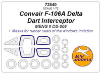 Convair F-106A Delta Dart Interceptor (MENG # DS-006)  + wheels masks