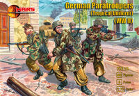 German WWII Paratroopers in tropical uniforms