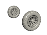 Mainwheels Set SB2C-4 for Academy, Cyber Hobby,  Airfix