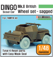 British Armored Scout Car "DINGO" Mk.II Wheel set (for Tamiya 1/48)