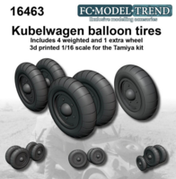 Kubelwagen weighted desert tire wheels - Image 1