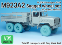 M923A2 BIG FOOT Truck Goodyear Sagged Wheel set